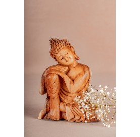 Statuette bouddha penseur 22cm
