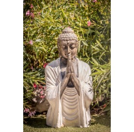 Statue bouddha half praying...