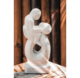 Statuette mère et enfant design 30cm