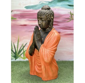 Statue bouddha half praying 70cm