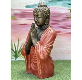 Statue bouddha half praying 70cm