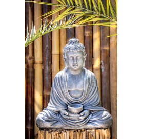 Statue bouddha coupelle 47 cm