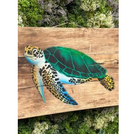 Tableau en bois grande tortue