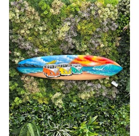 Planche de surf avec vans colorés