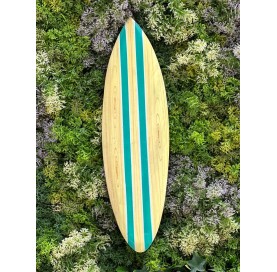 Planche de surf bandes bleues turquoises