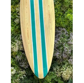Planche de surf bandes bleues turquoises