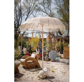 Parasol en macramé