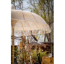 Parasol en macramé