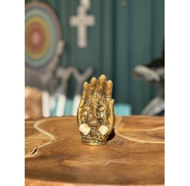 Statuette Ganesh dans main