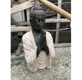Statue bouddha half praying 70cm