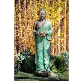 Statue bouddha debout offrande