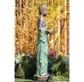 Statue bouddha debout offrande