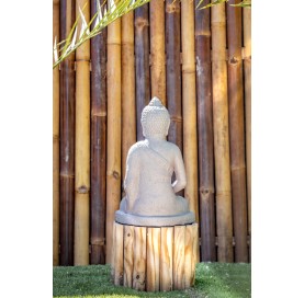 Statue bouddha assis paré 40cm
