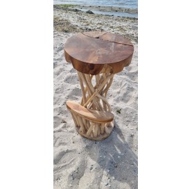 Tabouret de bar en bois flotté