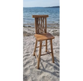 Chaise de bar en bois flotté