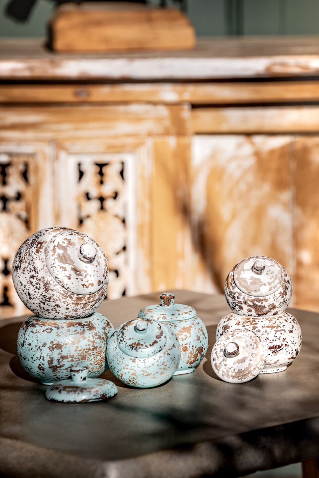 Boîte ronde en bois