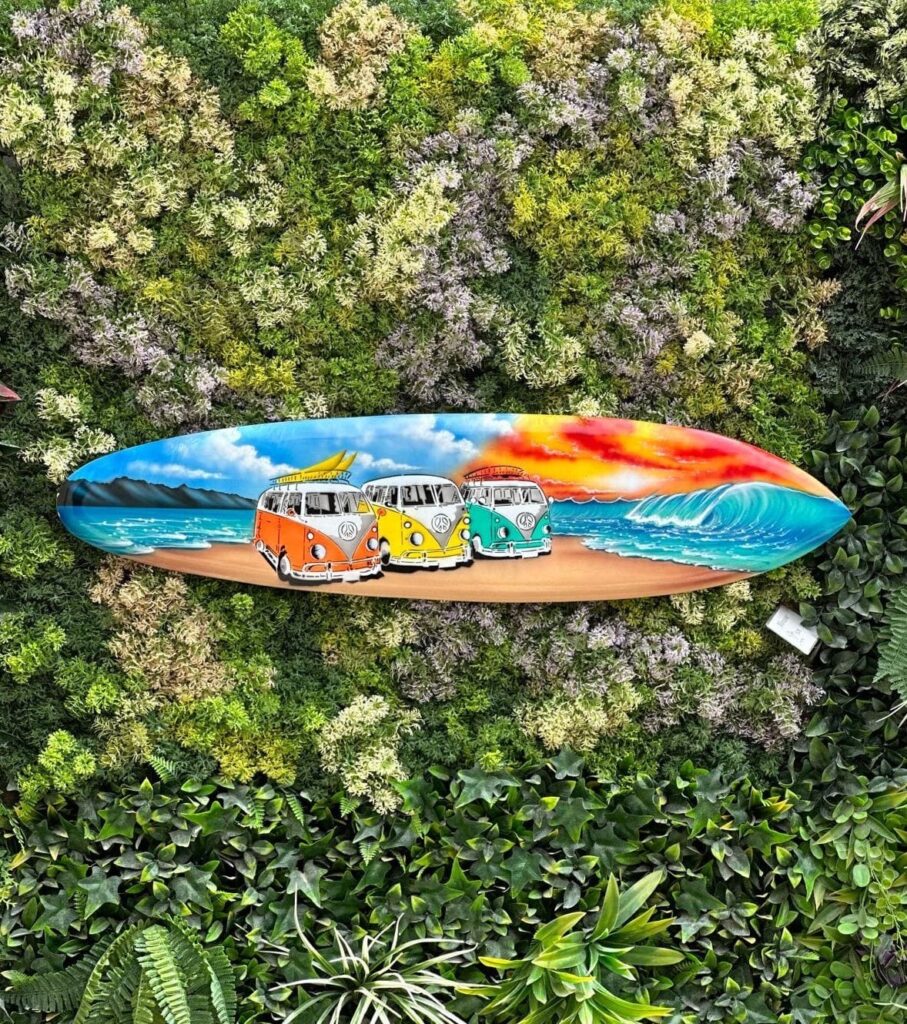Planche de surf décorative malibu