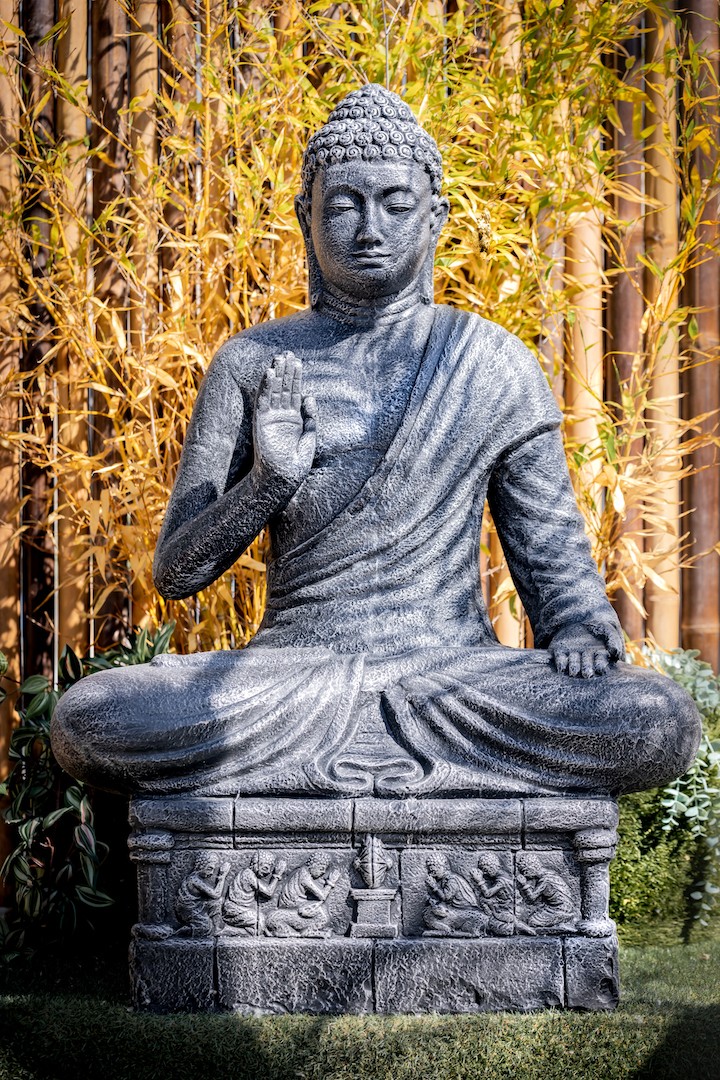 Statue bouddha borobudur 125cm