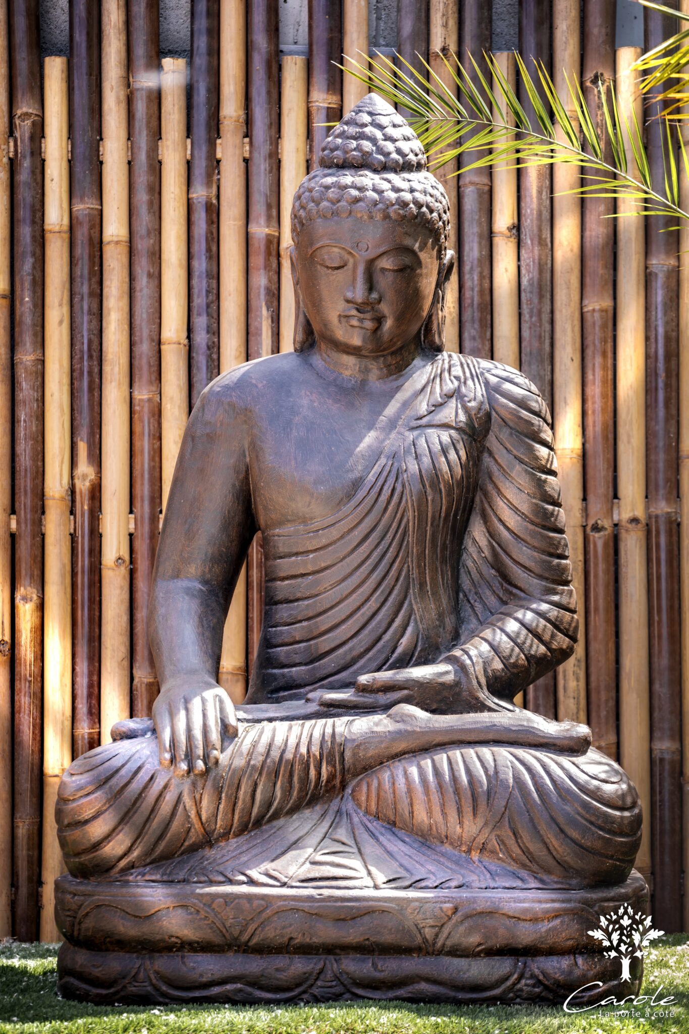 Statue bouddha tunique 160cm